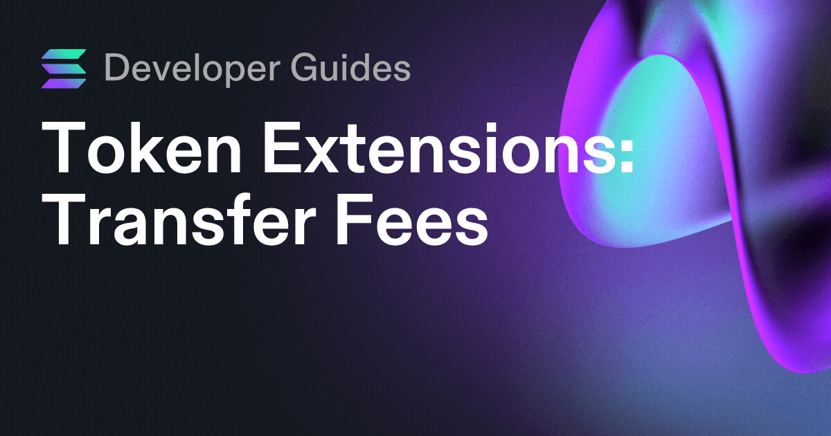 How to use the Transfer Fee extension